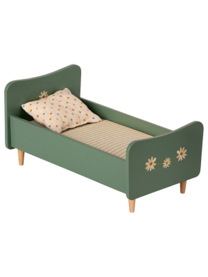 Mini Wooden Bed - Mint Blue