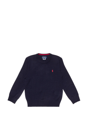 Ralph Lauren Kids Logo Embroidered Sweater