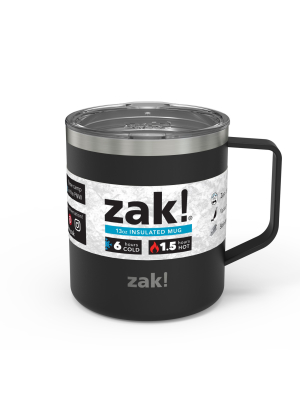 Zak! Designs 13oz Double Wall Stainless Steel Explorer Mug