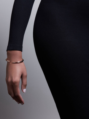 Rose Gold Vermeil Tusk Bangle