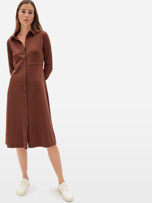 The Luxe Cotton Shirtdress