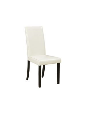 Set Of 2 Kimonte Dining Upholstered Side Chair Ivory - Signature Design By Ashley