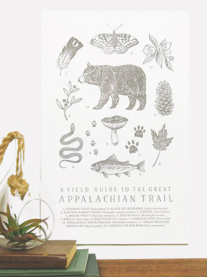 Appalachian Trail Field Guide Print - 11 X 17