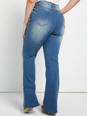 Carefree And Casual Bootcut Jeans - Plus Size