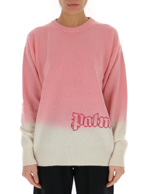 Palm Angels Gradient Knitted Sweater