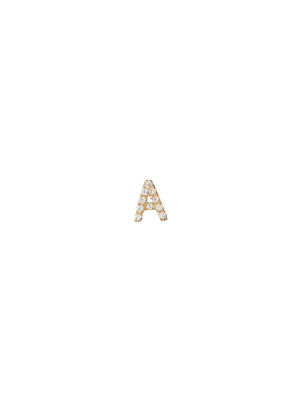 Diamond Letter A Charm