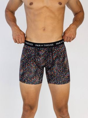 Pair Of Thieves Men's Paint Splatter Boxer Briefs 5pk - Black