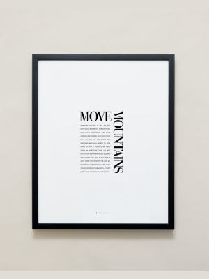 Move Mountains Editorial Framed Print