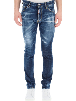 Dsquared2 Cool Guy Distressed Slim Jeans