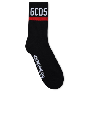 Gcds Logo Intarsia Crew Socks