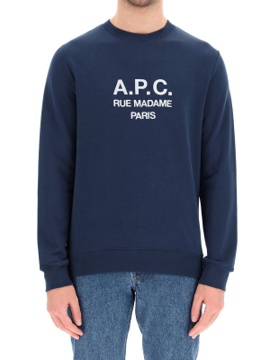 A.p.c. Rufus Logo Embroidered Sweatshirt