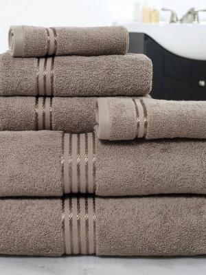 6pc Cotton Hotel Bath Towels Set - Yorkshire Home