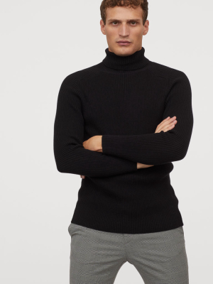 Muscle Fit Turtleneck Sweater