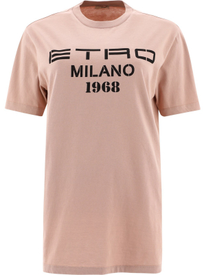 Etro Logo Printed Oversized T-shirt