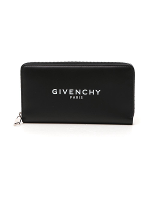 Givenchy Logo Print Zip-around Wallet