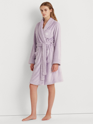 Herringbone Shawl-collar Robe