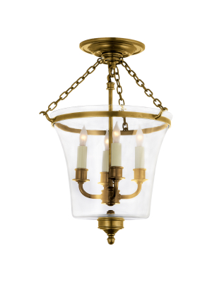 Sussex Semi-flush Bell Jar Lantern In Various Colors