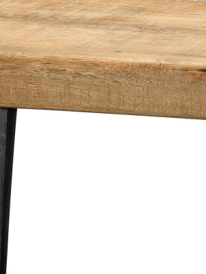 Jamie Young Farmhouse Coffee Table In Natural Wood