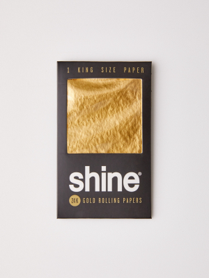 Shine Papers 24k Gold King Size Rolling Paper