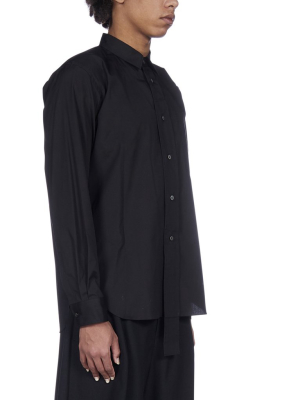 Comme Des Garçons Homme Plus Draped Placket Shirt