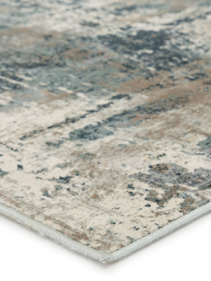 Sisario Abstract Blue & Gray Area Rug