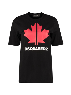 Dsquared2 Logo Print Crewneck T-shirt