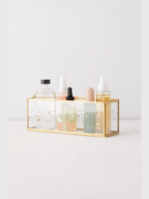 Pressed Floral Vanity Organizer