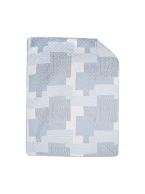 C&f Home Asher Stripe Cotton Quilted Throw