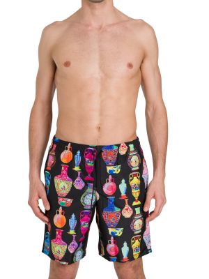 Versace Graphic Printed Swimming Shorts