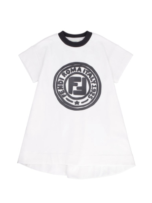 Fendi Kids Logo Printed T-shirt Dress