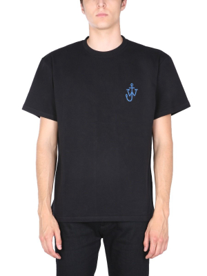 Jw Anderson Anchor Logo Patched T-shirt