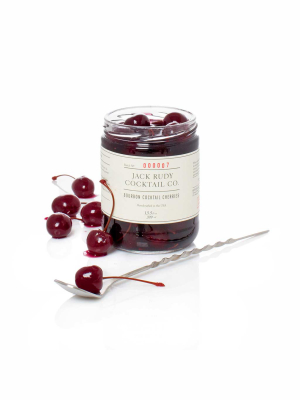 Jack Rudy Cocktail Co. Bourbon Cocktail Cherries, 13.5 Fl Oz.