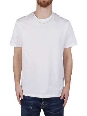 Neil Barrett Pearl Necklace Detail T-shirt