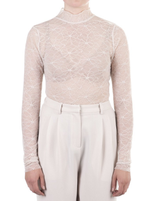 Desirelli Lace Top Oyster