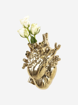 Love In Bloom Vase Gold