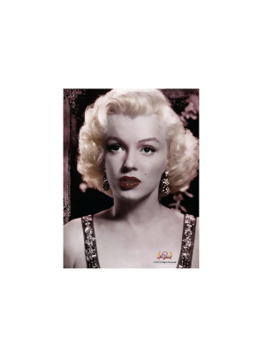 Just Funky Marilyn Monroe Portrait Lightweight Fleece Throw Blanket | 45 X 60 Inches