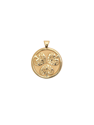 Joy Jw Small Pendant Coin In Solid Gold