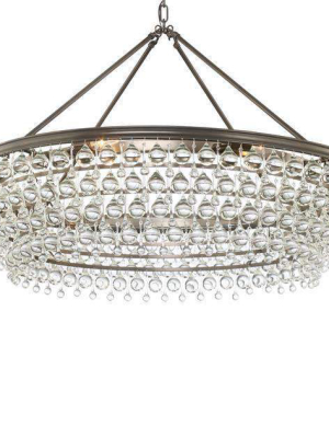 Calypso 8 Light Crystal Teardrop Chandelier