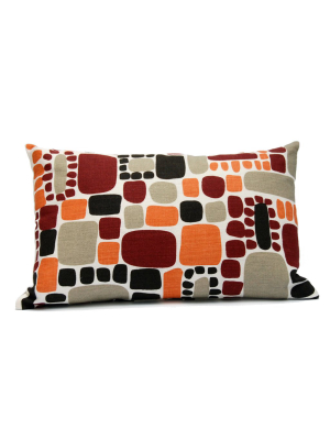 Area Pebbles Pillow In Orange