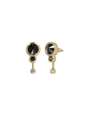 Black And White Diamond Earrings