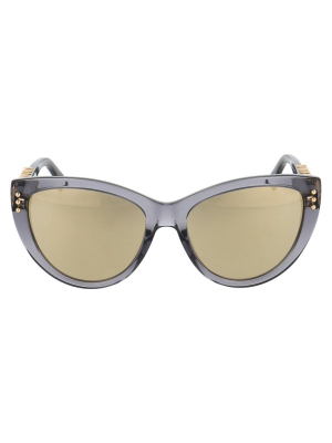 Moschino Eyewear Cat Eye Logo Detail Sunglasses