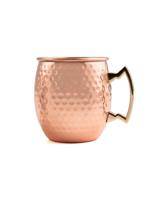 Cambridge Silversmiths 19.5oz 4pk Copper Hammered Moscow Mule Mugs