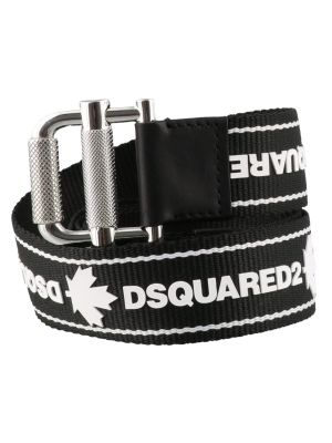 Dsquared2 Logo Tape Buckled Belt