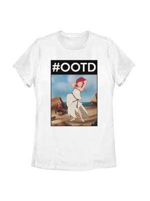 Women's The Little Mermaid Ariel #ootd T-shirt