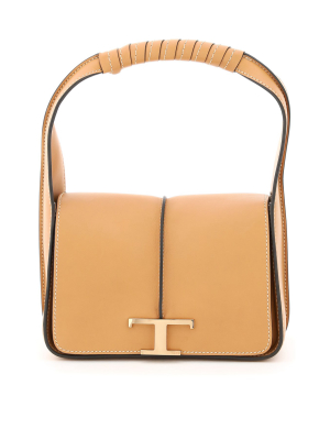 Tod's Timeless T Logo Plaque Mini Shoulder Bag