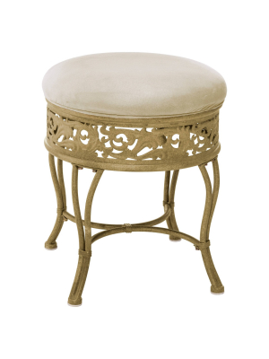 19" Villa Vanity Stool Beige - Hillsdale Furniture