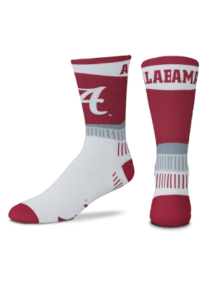 Ncaa Alabama Crimson Tide Men's Sport Fan Crew Socks - 10-13