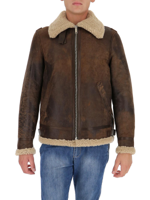 Golden Goose Deluxe Brand Leather Zip-up Jacket