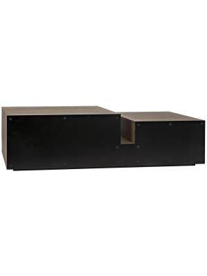 Noir Nido Black Metal Coffee Table