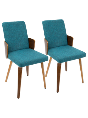 Set Of 2 Carmella Mid Century Modern Dining Chair - Lumisource